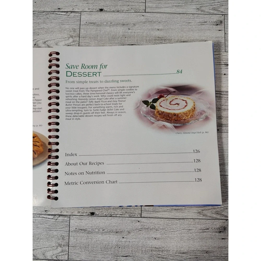 Pampered Chef All the Best 2003 Spiral Bound Cookbook Recipes Kitchen Party Retr